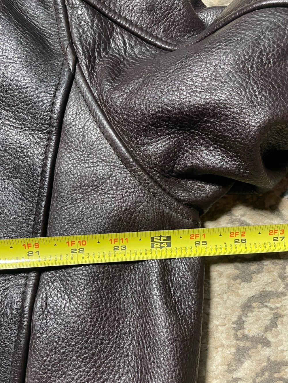 Wilsons Leather Men's Dark Brown Zip Front Jacket -Size XL - Picture 5 of 13